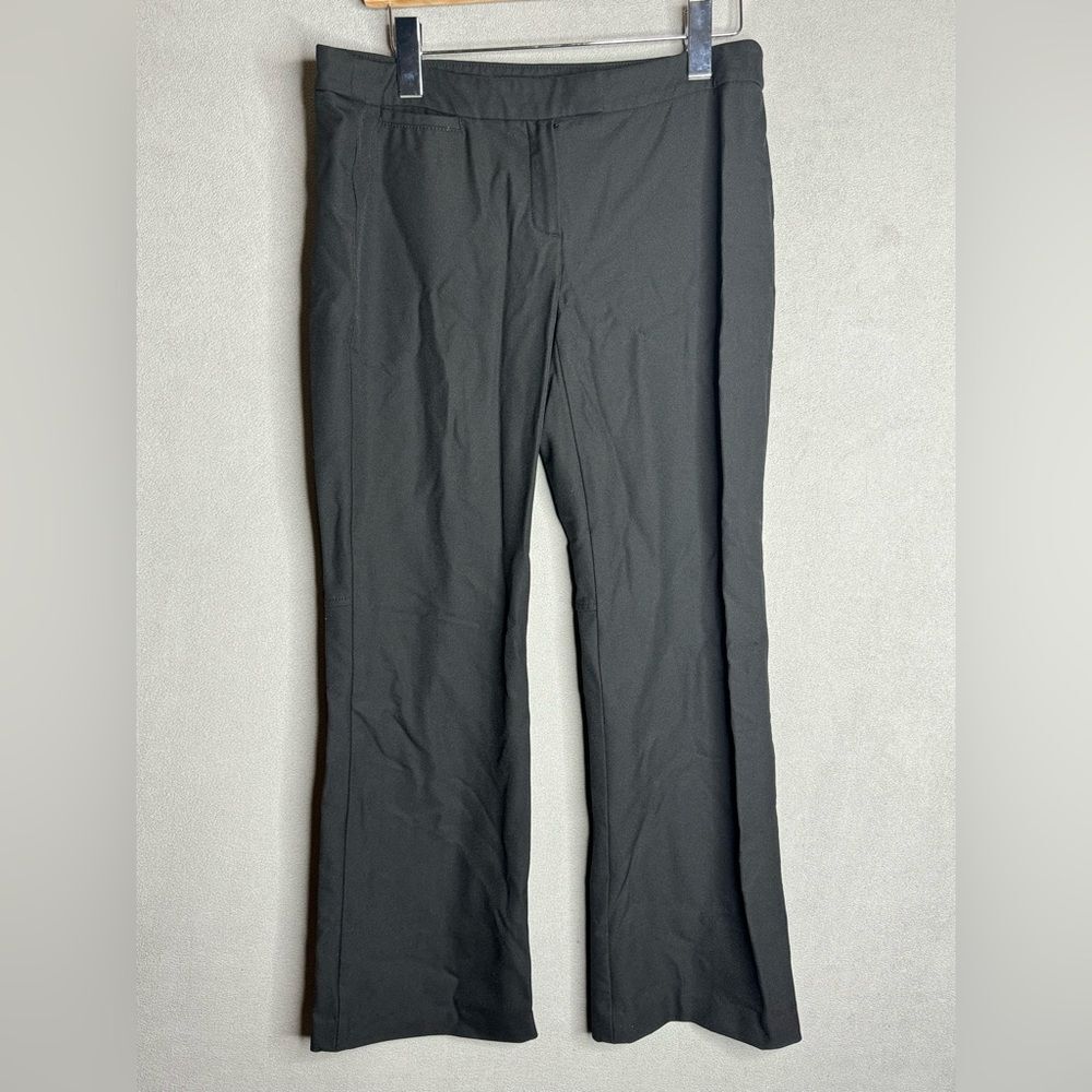 Theory black slim straight leg business casual dress pants size 8